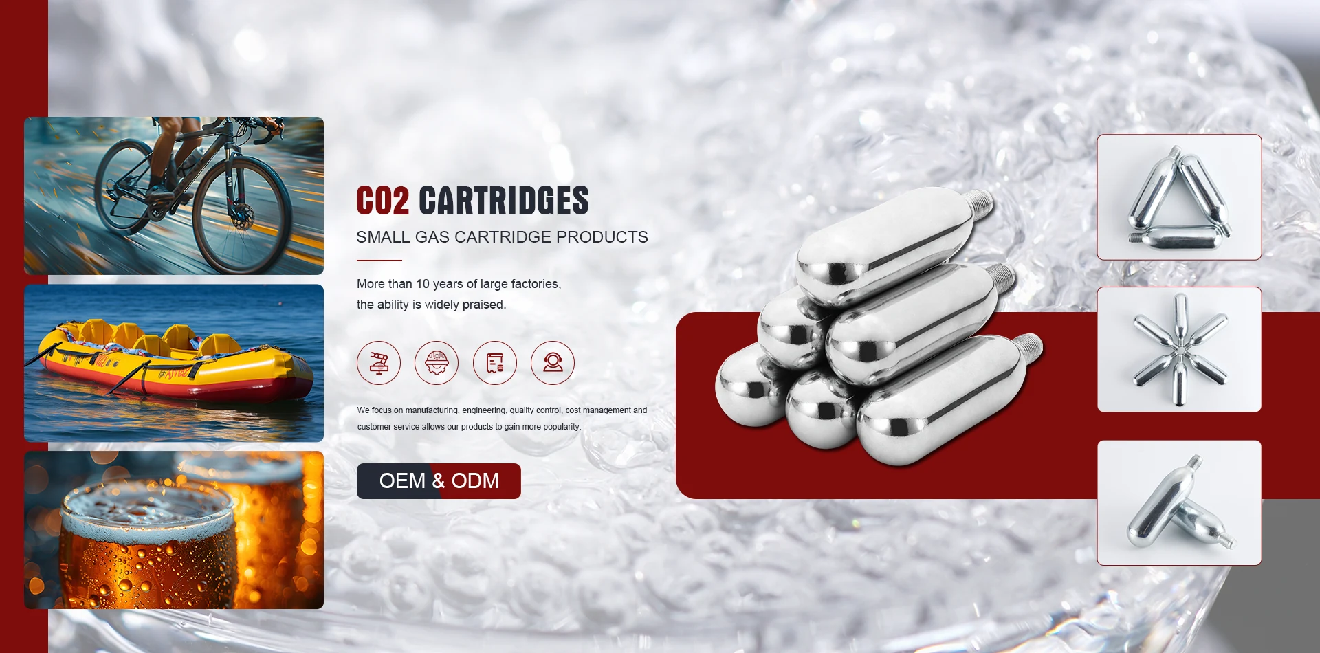 Usine de cartouches de CO2