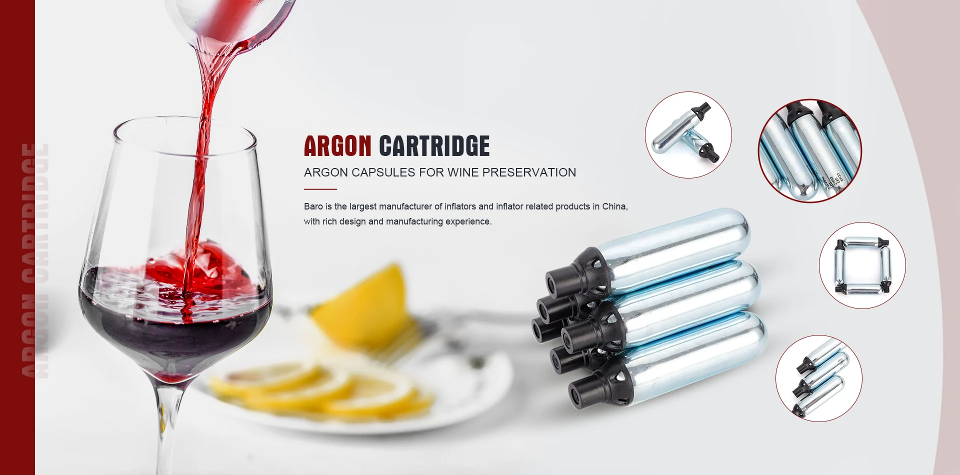 Fournisseur de cartouches d'argon